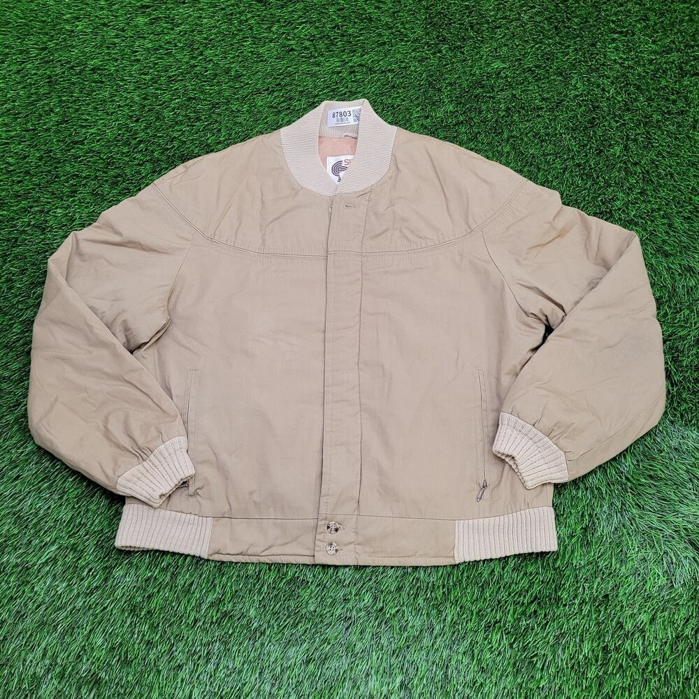VTG 70s Silton California Golf Jacket Mens Large 44 Short Fit IDEAL Zip Cropped